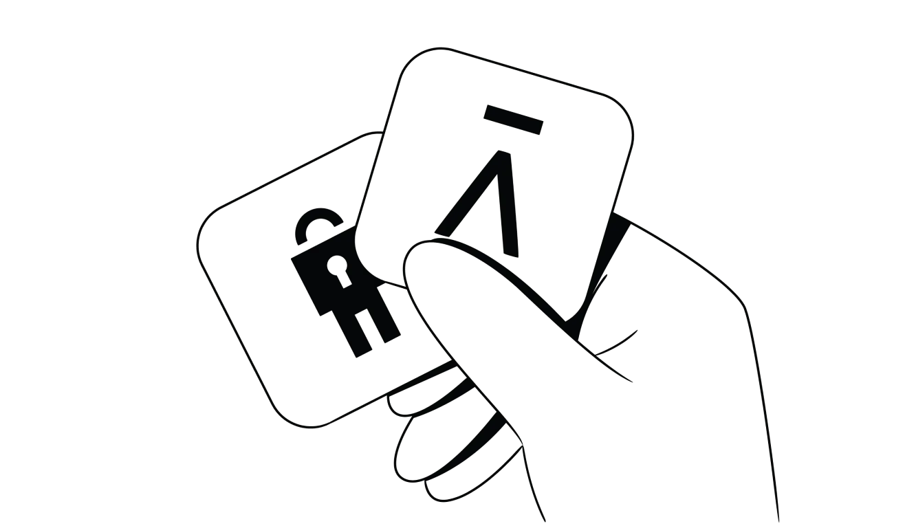 Cute illustration of Aura app icon with others